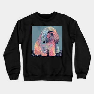 Retro Puli: Pastel Pup Revival Crewneck Sweatshirt